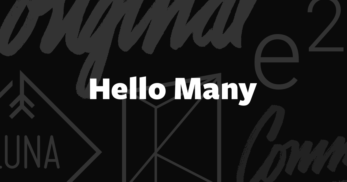 Hello Many logo