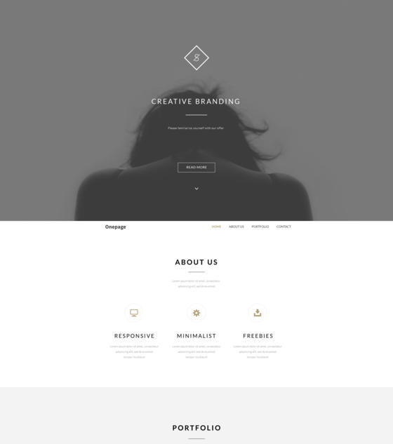 Onepage by Thomsoon