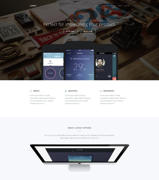 Landy by Playnethemes