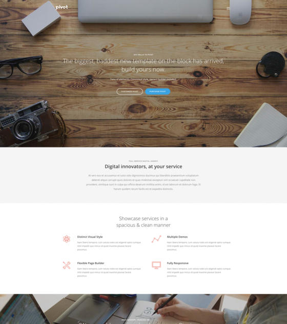 Pivot - Onepage by Tommus Rhodus